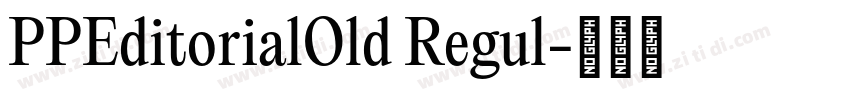 PPEditorialOld Regul字体转换